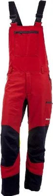 Produktbild von KOX Schnittschutz Latzhose Duro 3.0 Rot/Gelb Größe 64