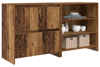 Obrázok produktu pre vidaXL Komoda, 2 ks, staré drevo, 70 x 41 x 75 cm, drevotrieska
