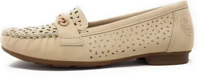 Produktbild von Rieker Morelia Damenschuhe Halbschuhe Slipper Beige Freizeit, Schuhgröße:42 EU