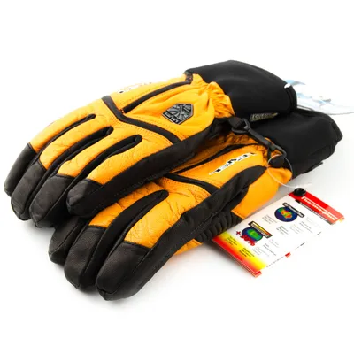 Obrázok produktu pre Pánske lyžiarske rukavice Level Off Piste Leather oranžové S