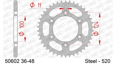Produktbild von AFAM Kettenrad 50602-39 Hinten für DUCATI MOTORCYCLES 900 Stahl