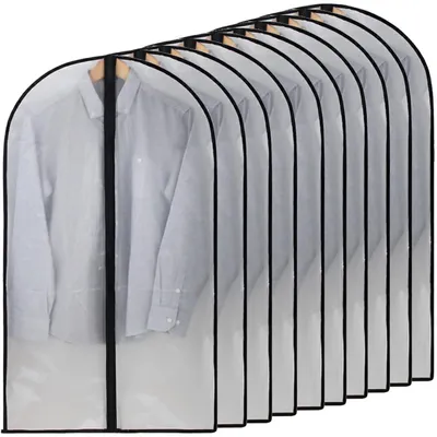 Produktbild von Omgoods – Set mit 10 Kleiderhüllen, 60 x 80 cm – Schutzhüllen für Kleidung mit Reißverschluss