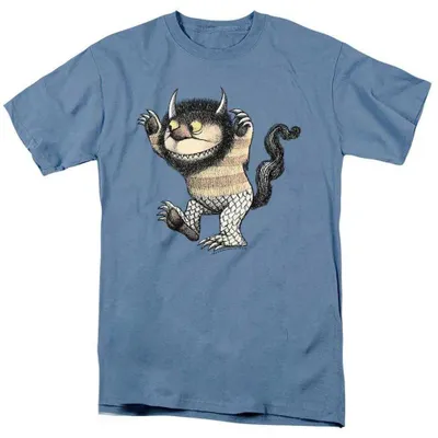 Immagine prodotto di "Where the Wild Things Are" - T-shirt unisex da uomo/donna, modello TV40179 (taglia L), colore blu Carolina
