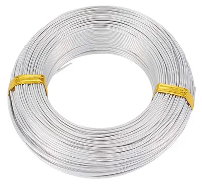 Aluminiumdraht 1 mm, 200 m, biegsam für Schmuck & Basteln
