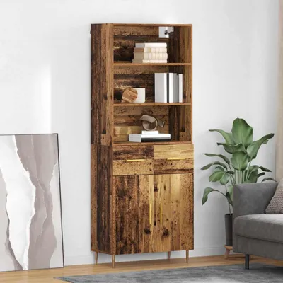 Produktbild von vidaXL Highboard Altholz 69,5 x 34 x 180 cm Holzwerkstoff