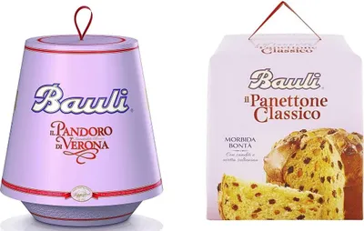 Produktbild von Testpaket Bauli Panettone mit Kandierte Früchte & Pandoro Tradizionale 2 x 750g