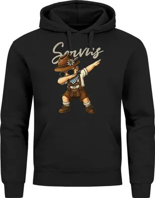 Produktbild von Hoodie Herren für das  Lausbua Servus Dabbing Ersatz Tracht Pullover Volksfest Bierfest Outfit Spruch Lustig Moonworks®