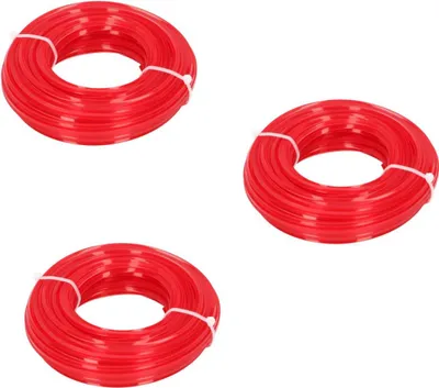 Produktbild von Trimmerschnur 45m Ø 2,4 mm rot Trimmerfaden Mähfaden Rasentrimmer