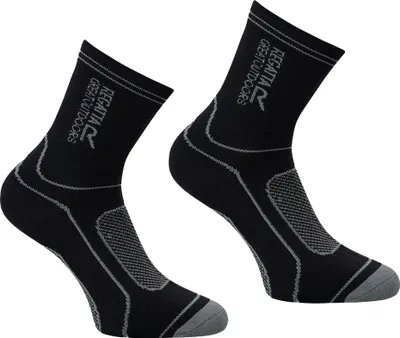 Immagine prodotto di Regatta - Calze per uomo/donna unisex, impermeabili RG12293 (39,5 EU - 42 EU) (nero/grigio granito)