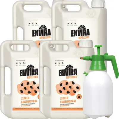Produktbild von Envira Zecken Abwehrspray 4x2L mit Drucksprüher