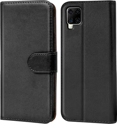 Produktbild von Conie Klapp Tasche für ZTE Axon 11 Kartenfach Rundumschutz Hülle in Schwarz