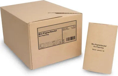 Produktbild von Hypafol  Papierbeutel  ca 10 l | 300 Stück in 30 Pack | unbedruckt, feuchtigkeitsabweisend | für Bioabfall