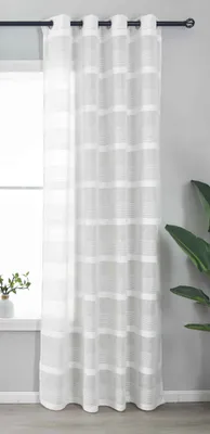 Produktbild von Halbtransparente Gardine mit Ösen HxB 245x140 cm Natur Meliert »Halle« Chenille Leinenbindung Lichtdurchlässig Halbtransparent 202480