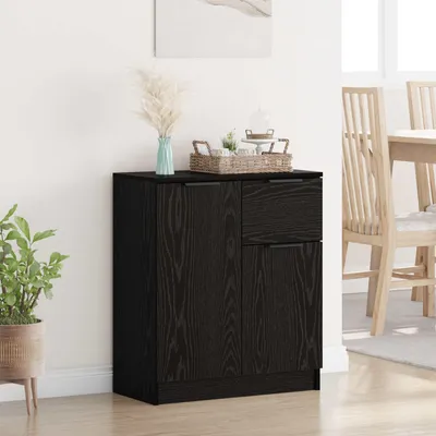 Produktbild von vidaXL Sideboard Schwarz Eichen-Optik 60 x 30 x 70 cm Holzwerkstoff