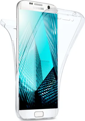 Produktbild von DOUBLE-Case für Samsung Galaxy S6 Edge Plus, Farbe:Crystal