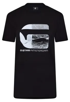 Obrázok produktu pre G-Star – Pánske tričko „Amsterdam“ GT22356 (XS) (tmavočierne)