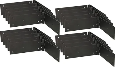 Obrázek produktu pro KOTARBAU® Sada 25 dveřních závěsů Závěs na skříňku Nábytkový závěs 300x50 mm válcovaný černý