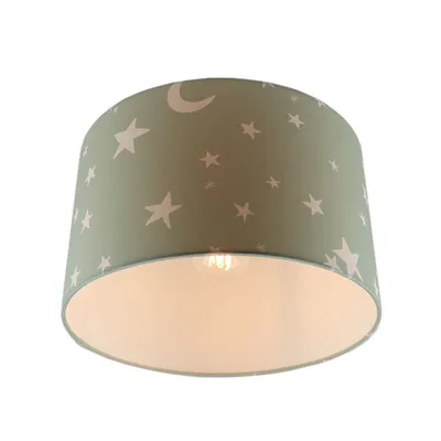 Produktbild von Olucia - STARS - Deckenleuchte für Kinderzimmer - Grün / Weiß