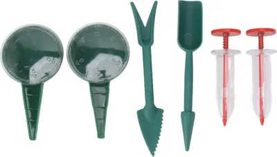 Produktbild von 6-teiliges Mini-Sägerät, tragbarer Handstreuer für Karotten, Salat, Gras und Spinat