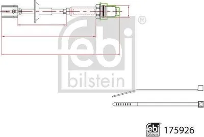Produktbild von FEBI BILSTEIN Lambdasonde für TOYOTA SIENNA (MCL2, GSL2) Beheizt Regelsonde 175926