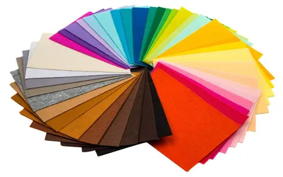 40 Viltvellen, 20 x 30 cm, verschiedene Farben, Bastelfilz