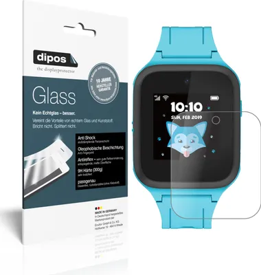 Produktbild von 2x Schutzfolie für TCL Movetime MT43K matt - Anti-Shock 9H Folie dipos Glass Kunststoffglas