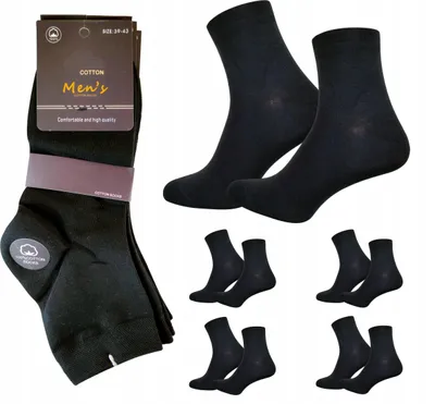 Image de Pofantazjujmy Chaussettes Basses Coton Noires Homme
