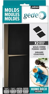 Produktbild von 2 Silikon-Untersetzerformen - Quadratisch