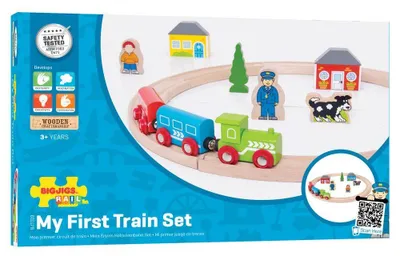 Obrázek produktu pro Bigjigs Rail Moje první vláčkodráha 19 dílů