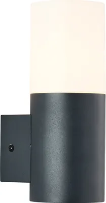 A modern outdoor wall light fixture.