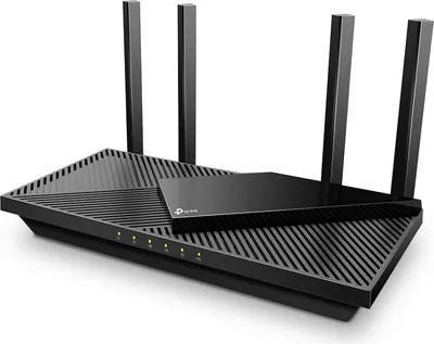 Produktbild von TP-Link Archer AX55 Pro, Wi-Fi 6 (802.11ax), Dual-Band (2,4 GHz/5 GHz), Ethernet/LAN, Schwarz, Desktop-/Pol-Router