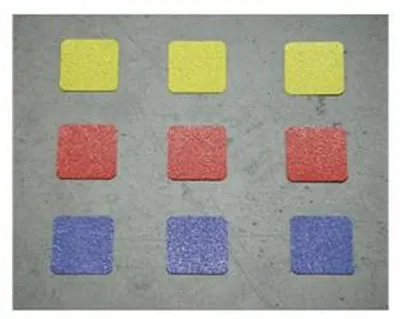 Produktbild von Dreifke® Rutschhemmende Bodenmarkierungsquadrate, Grün, selbstklebend, 50x50 mm