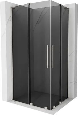 Produktbild von Mexen Velar L Duschkabine 100x90 cm, Schiebetür, Graphit/Nickel