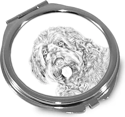 Produktbild von Otterhund Spiegel mit Hundeabbildung Art-Dog