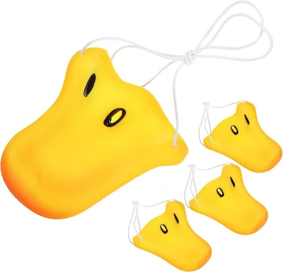 Productafbeelding van Cosplay eendenneuzen - Set van 4 - Simulatie eendenrekwisieten - Dierenkostuum-rekwisieten - Carnavals-rekwisieten