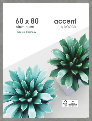 Produktbild von accent by nielsen Aluminium Bilderrahmen Star, 60x80 cm, Struktur Grau