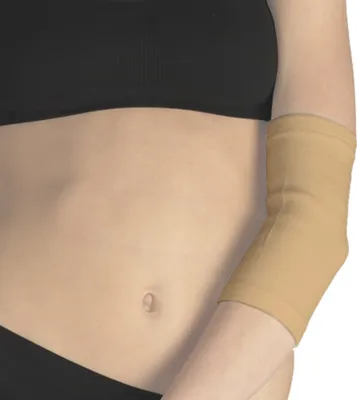 Produktbild von Ellenbogen Arm Bandage Gelenk Ellenbogenbandage weiss 1-S