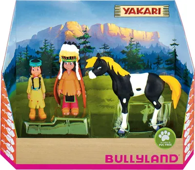 Produktbild von BULLYLAND Yakari Geschenkset, 3 Jahr(e), Mehrfarbig, Thermoplastisches Elastomer (TPE)