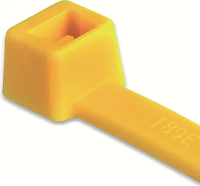 Obrázok produktu pre HellermannTyton Štandardné káblové pásky, vnútorne vrúbkované (d x š) 210 mm x 4,6 mm T80R-N66-YE-C1 Farba: žltá 100 ks