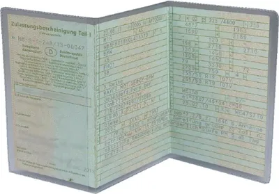Produktbild von 10 Stück KFZ Schein Hülle transparent Fahrzeugschein