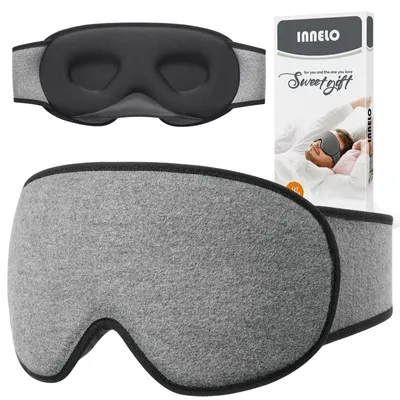 Immagine prodotto di Mascherina per dormire - Design ergonomico ideale per chi dorme su un lato