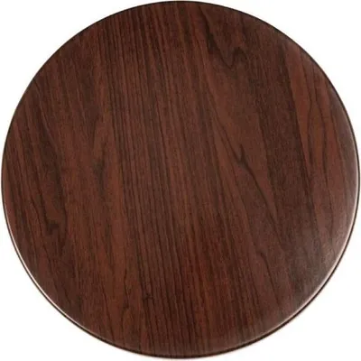 Produktbild von Bolero Runde Tischplatte Dunkelbraun 80Cm