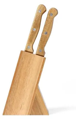 Produktbild von LIVOO Steakmesser Messer-Set Akazienholz Messerblock 6-teilig MEC133