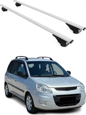 Image de Barres de toit Transversales pour Hyundai Matrix 2001-2010 Fer Argent