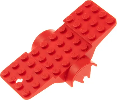 Produktbild von 1x Lego Fabuland Flugzeug Basis 10x4 rot Fahrgestell ohne Räder 3625 3630 4613