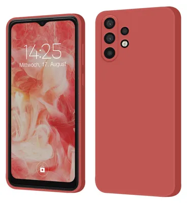 Produktbild von Hülle für Samsung Galaxy A32 5G Case Cover Bumper Smartphone Softgrip Schutzhülle Farbe: Rot