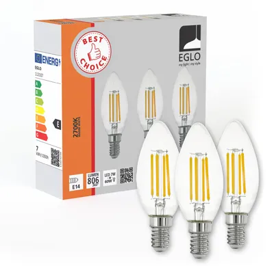 Immagine prodotto di Lampadina LED E14 3X7W 2700K L:9,8cm Ø3,5cm