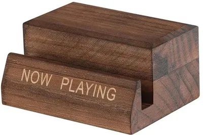 Obrázok produktu pre Azomor Minimalistické drevené stojany na vinylové platne a CD v hnedom vyhotovení