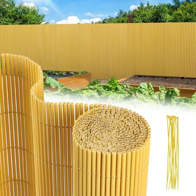 Produktbild von Vigevee PVC Sichtschutzmatte 90x600 cm, Bambus, UV-beständig, Wasserdicht