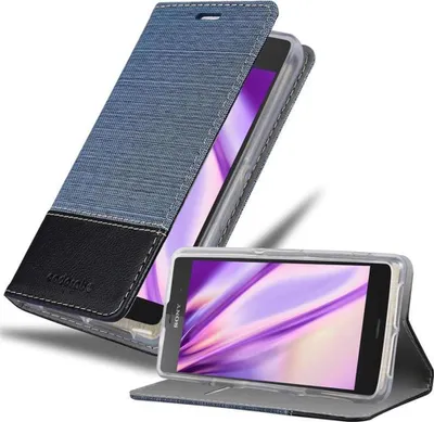 Obrázok produktu pre Cadorabo Case for Sony Xperia Z2 COMPACT Protective Case in Blue Puzdro na mobilný telefón Etui Book Case Cover